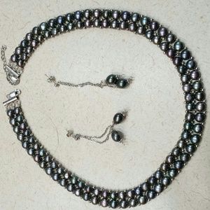 Necklace and earrings